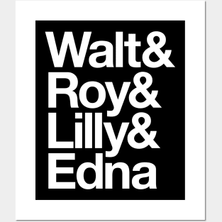 Walt Roy Lilly Edna Posters and Art